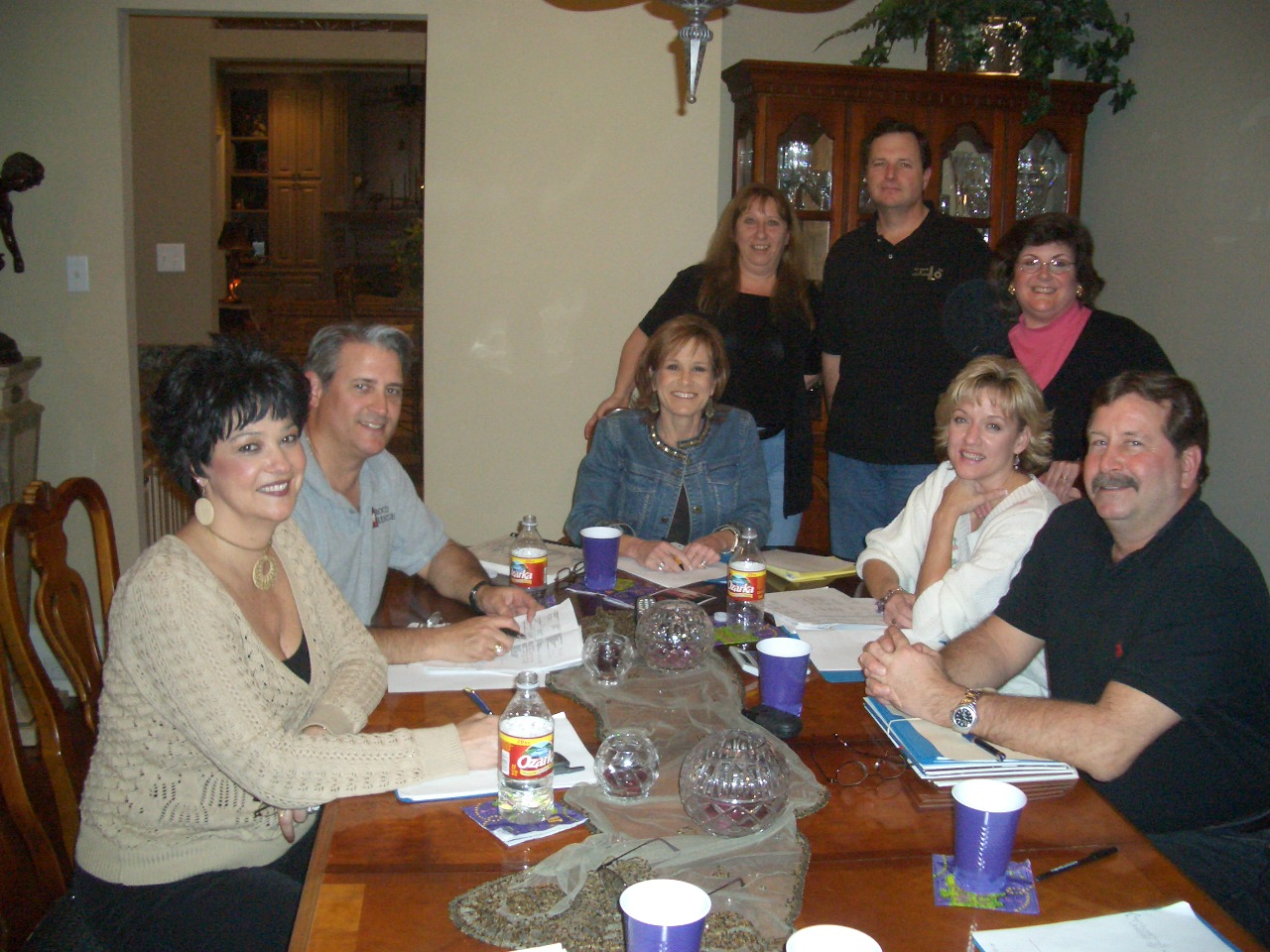 Reunion Committee Meeting, Feb 7 - Antoinette, Randy, Susie, Leslie, Jeff, Karen, Penny, Robert.  Missing Lisa, Mike, Sheldon, Cindy, Connie